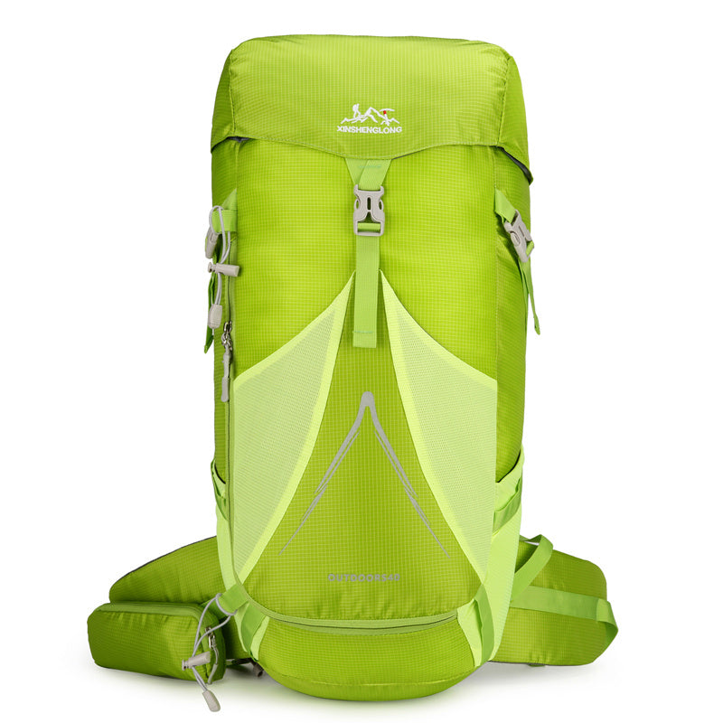 40L ripstop nylon hiking backpack, lightweight ventilated back