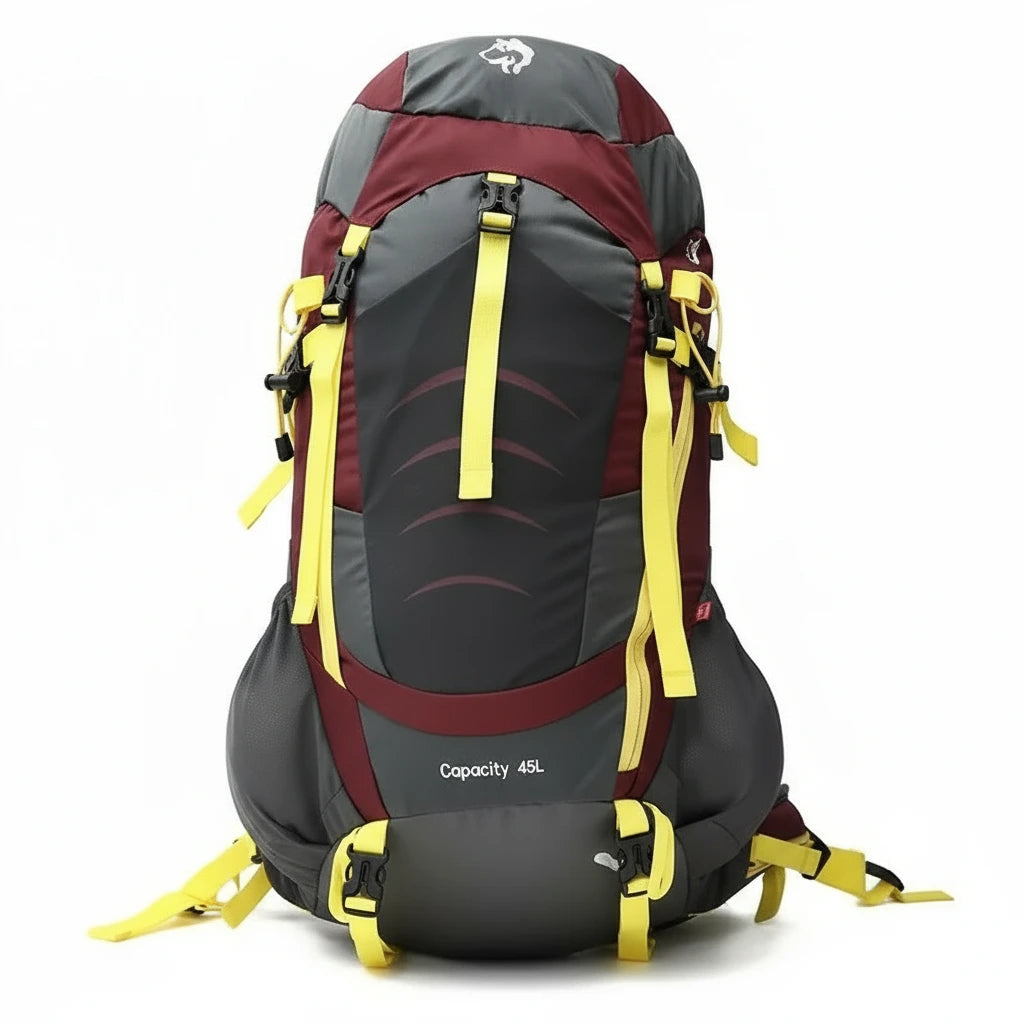 Housse Imperméable Pour Sac à Dos – Jaune, Nylon, 45-50L, Pliable, Légère, Pour Camping, Rando, Vélo, Jours De Pluie