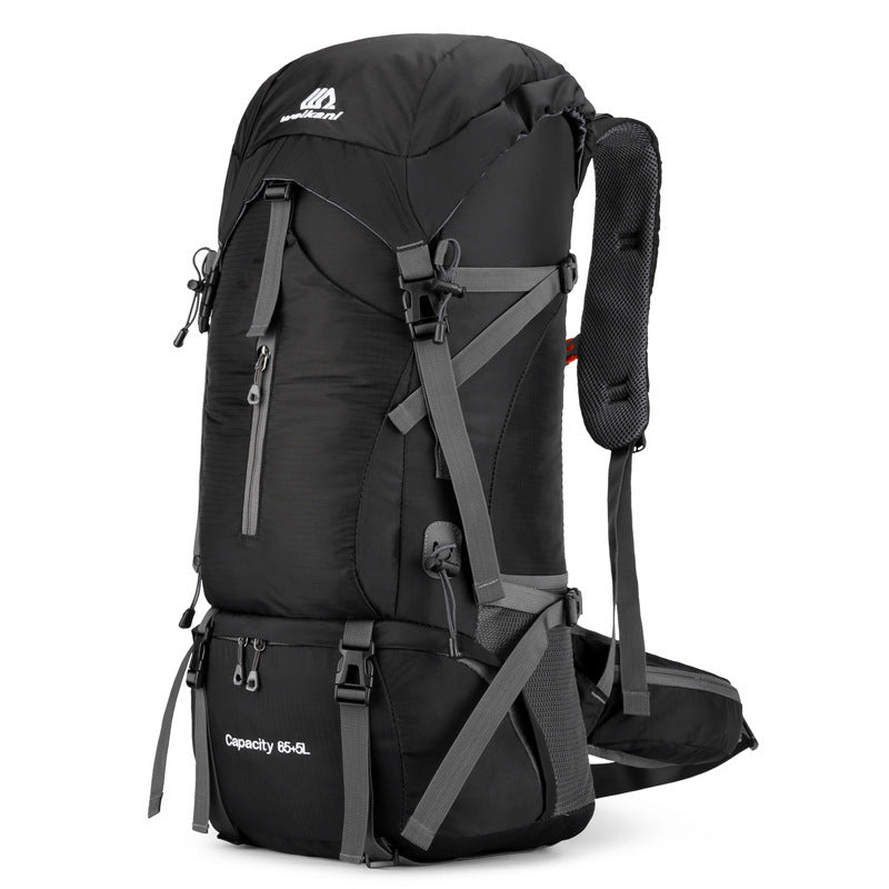 Sac à dos randonnée 70L étanche dos aéré, multi-poches