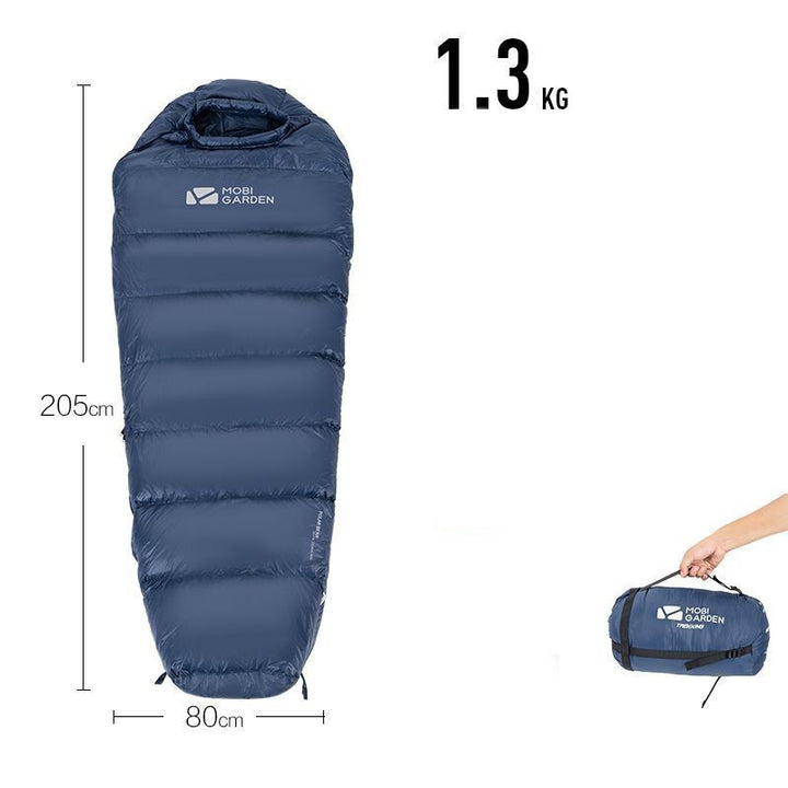 Sac de couchage momie duvet – chaud, compact et léger