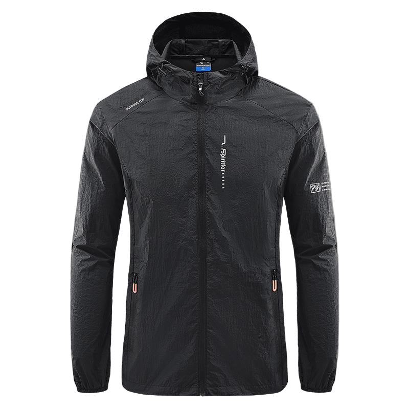 Veste anti-UV capuche homme zippée, ultra légère M–5XL