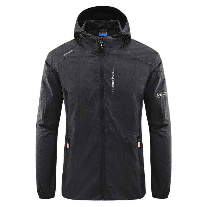 Veste anti-UV capuche homme zippée, ultra légère M–5XL