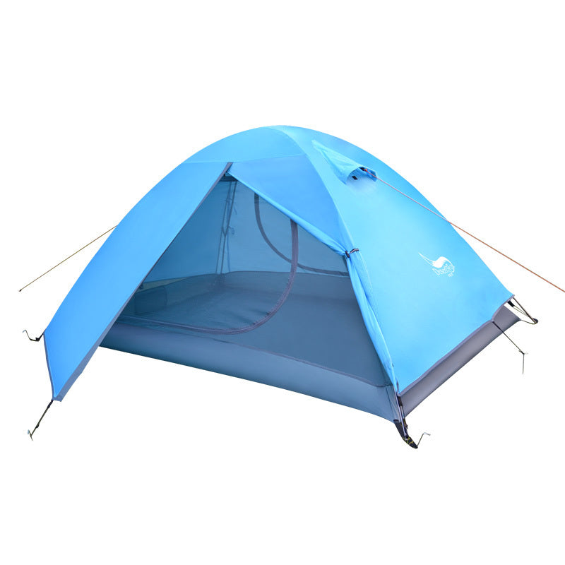 2-Personen-Doppelschicht-wasserdichtes Zelt 3000 mm Camping