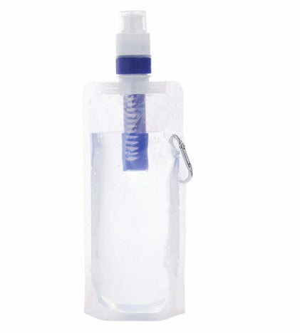 Gourde pliable filtrante portable randonnée