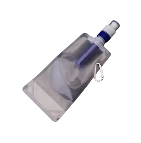 Gourde pliable filtrante portable randonnée