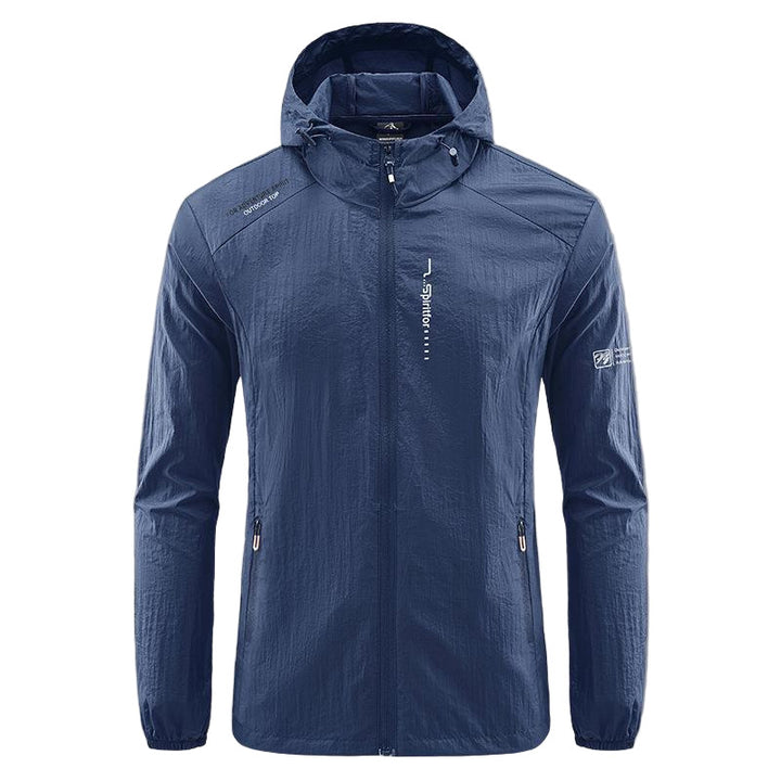 Veste anti-UV capuche homme zippée, ultra légère M–5XL