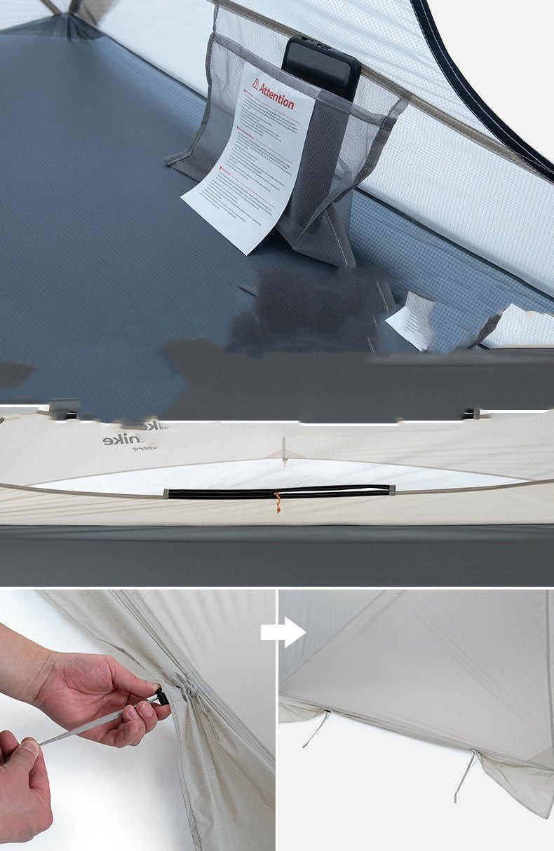 Tente 1–2 places ultralégère autoportante 15D siliconée