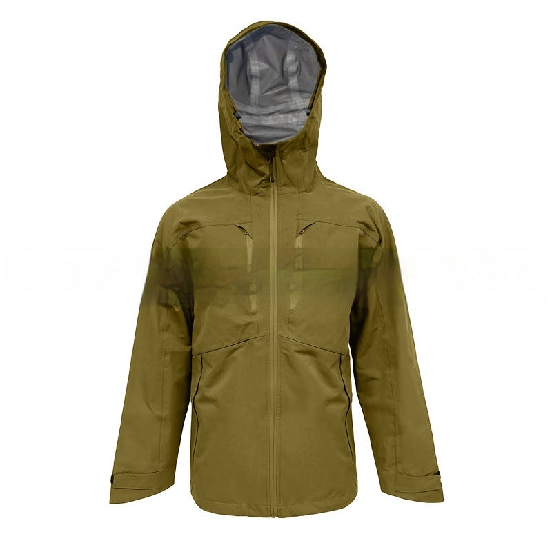 Veste imperméable randonnée 5000 mm homme, capuche réglable