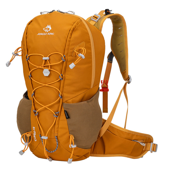 25L hiking backpack with nylon and ventilated back