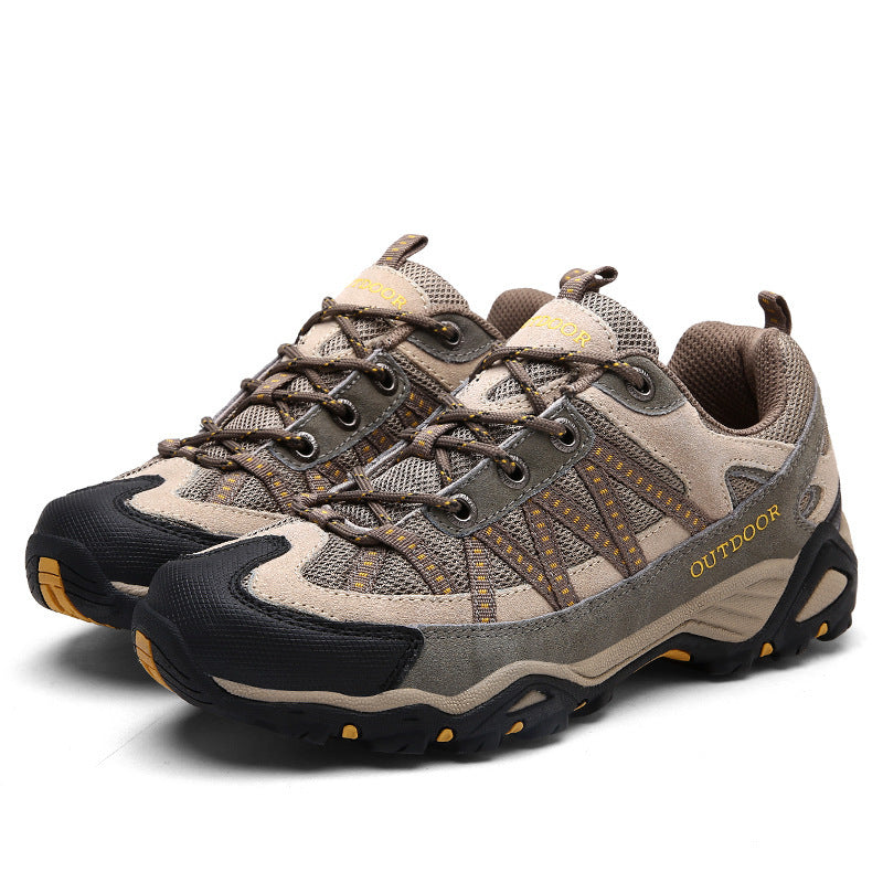 Chaussures de randonnée basses suède mesh, semelle MD+ caoutchouc