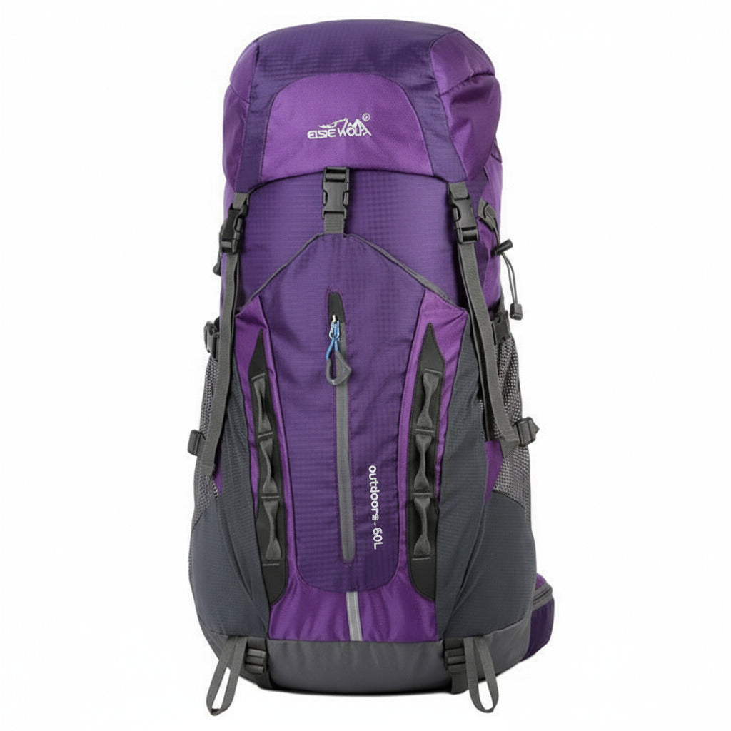 Sac à dos randonnée 60–75L étanche, dos aéré multipoche