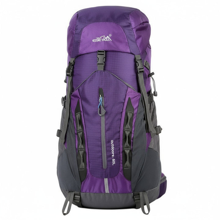Sac à dos randonnée 60–75L étanche, dos aéré multipoche
