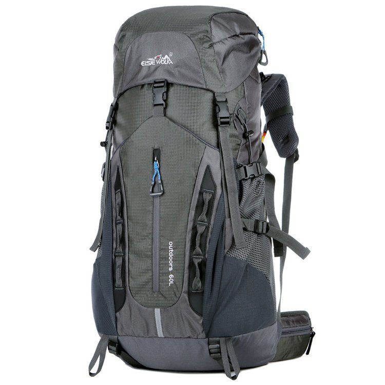 Sac à dos randonnée 60–75L étanche, dos aéré multipoche