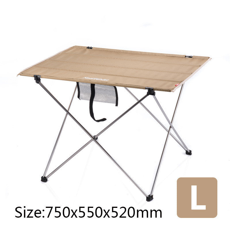 Table pliante portable - aluminium et toile Oxford