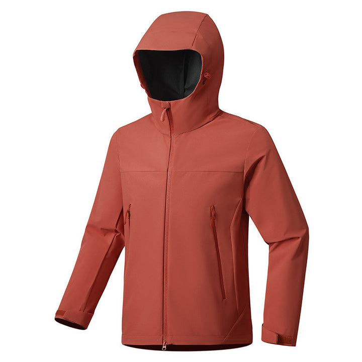 Veste coupe-vent imperméable légère à capuche unisexe