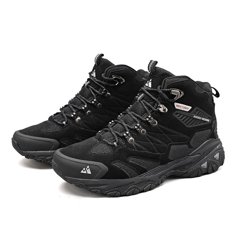 Chaussures randonnée homme montantes cuir/mesh