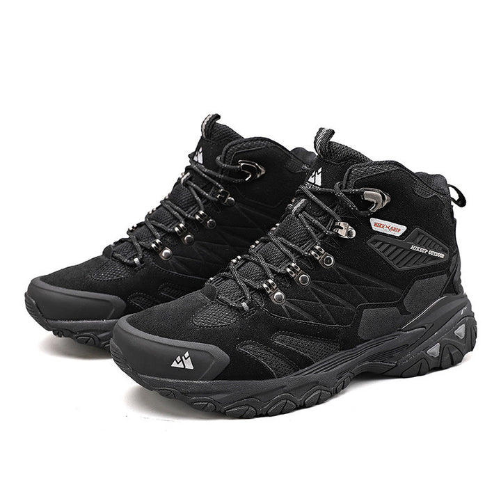Chaussures randonnée homme montantes cuir/mesh