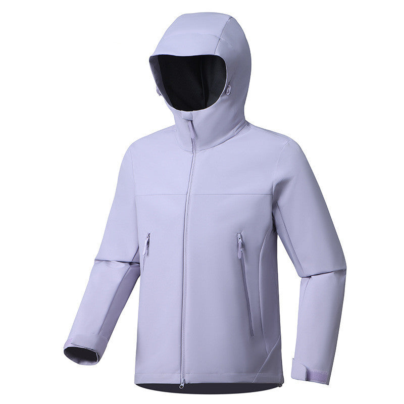 Veste coupe-vent imperméable légère à capuche unisexe