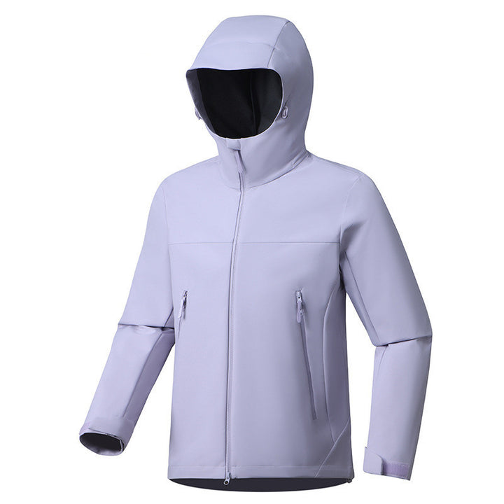 Veste coupe-vent imperméable légère à capuche unisexe