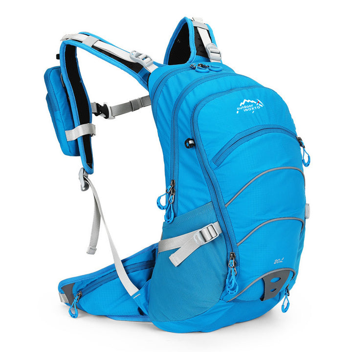 20L polyester hiking backpack with rain cover