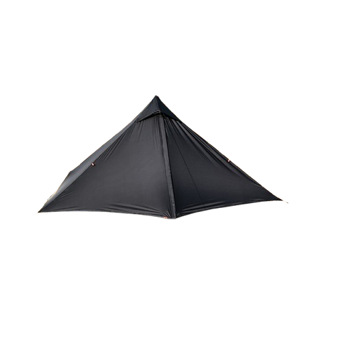 Tente 1 place 20D silicone noire trois saisons légère