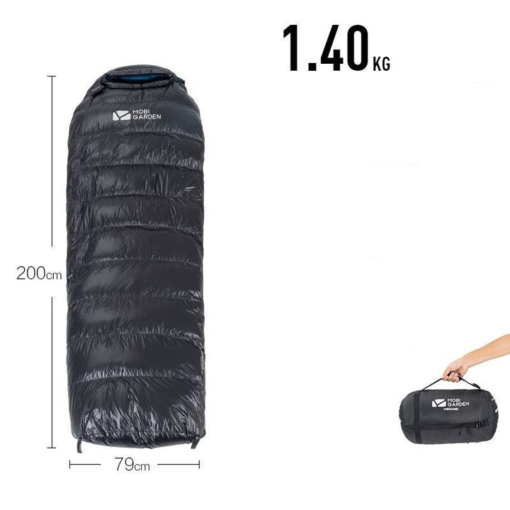 Sac de couchage momie duvet – chaud, compact et léger