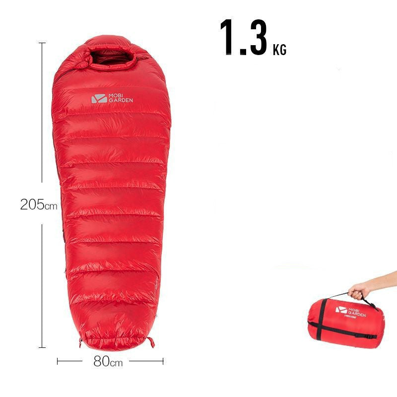 Sac de couchage momie duvet – chaud, compact et léger
