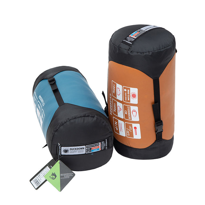 Sac de couchage duvet - chaud, compact et coupe-vent