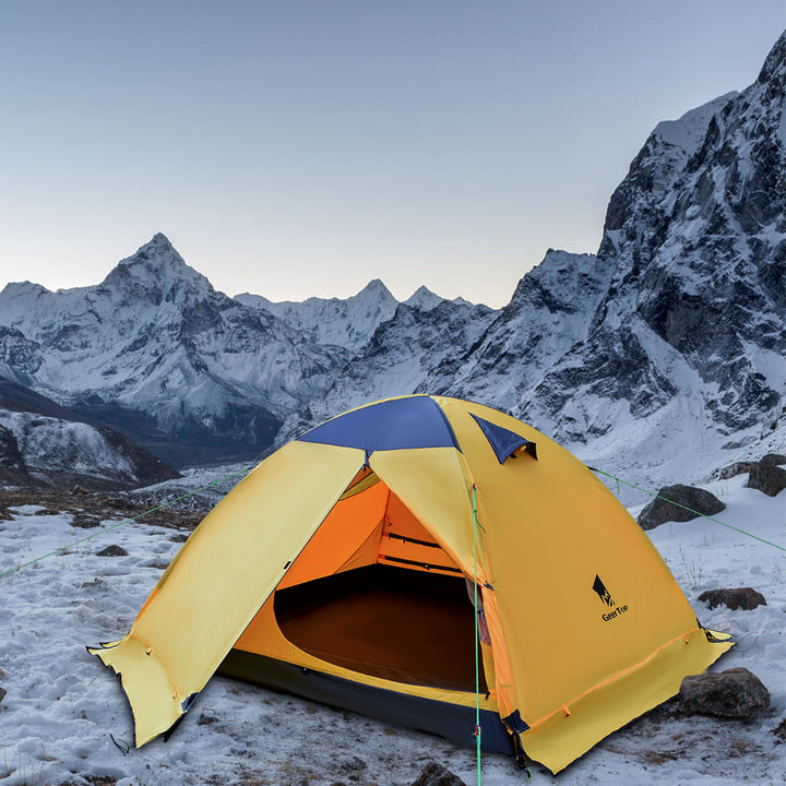 Tente 2 places double toit, polyester 210T et sol Oxford 210D