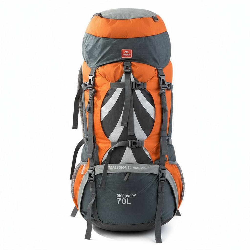 Sac à dos bivouac 70L cadre externe aéré, nylon ripstop