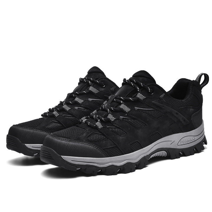 Chaussures de randonnée basses homme, semelle caoutchouc crampons