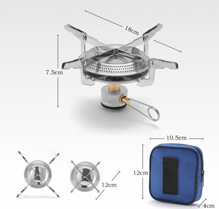 Réchaud portable pliable - compact, puissant et stable