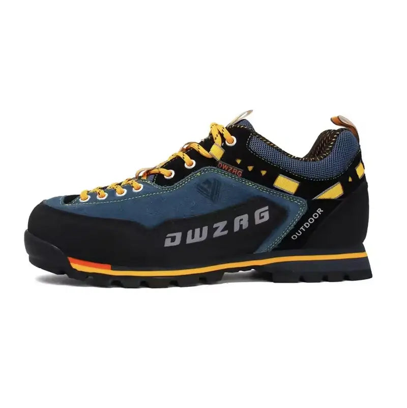 Breathable hiking shoes with lugged sole