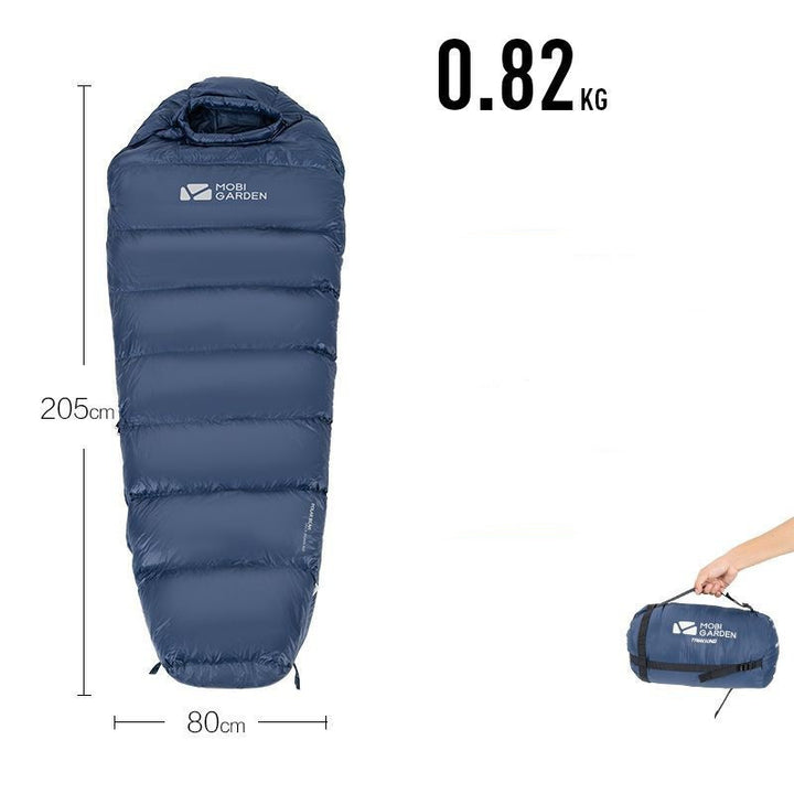 Sac de couchage momie duvet – chaud, compact et léger