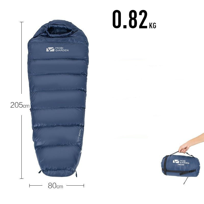 Sac de couchage momie duvet – chaud, compact et léger