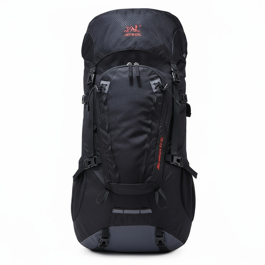 60L Waterproof Frameless Hiking Backpack with Multiple Pockets