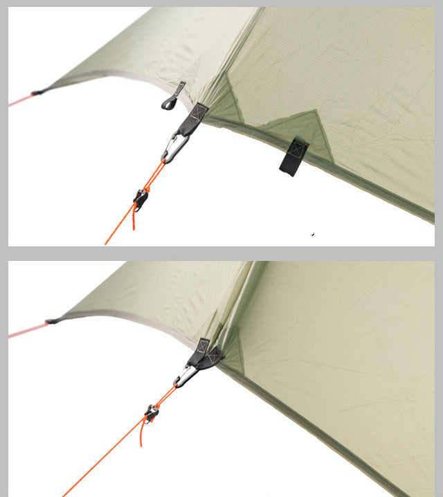 Tarp nylon 1 place imperméable - bâtons, 4 saisons