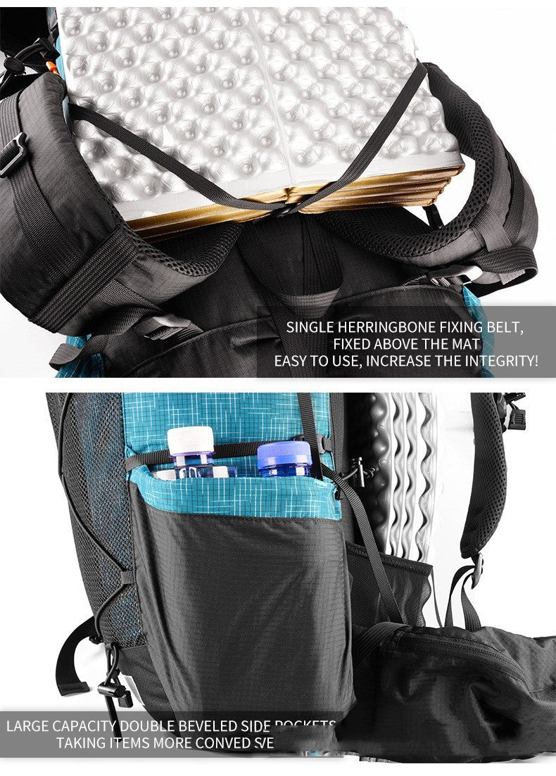 Sac à dos randonnée ultraléger 46+10 L Qi Dian Pro, nylon 210D