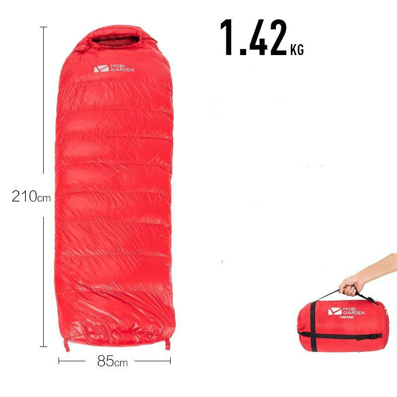 Sac de couchage momie duvet – chaud, compact et léger