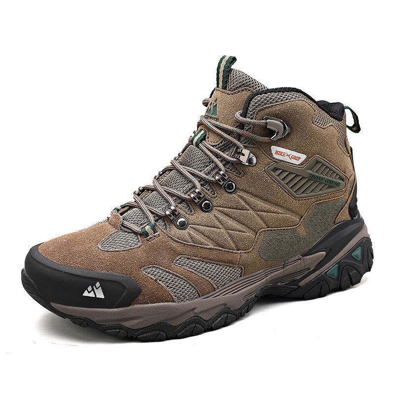 Chaussures randonnée homme montantes cuir/mesh