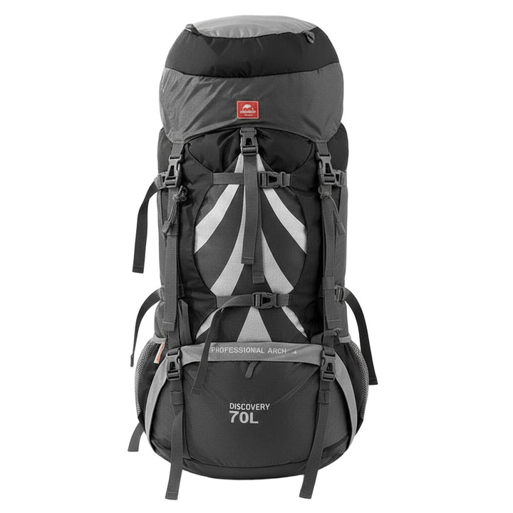 Sac à dos bivouac 70L cadre externe aéré, nylon ripstop