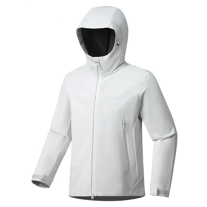 Veste coupe-vent imperméable légère à capuche unisexe