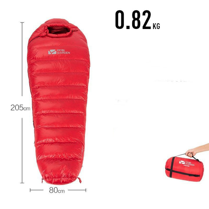 Sac de couchage momie duvet – chaud, compact et léger
