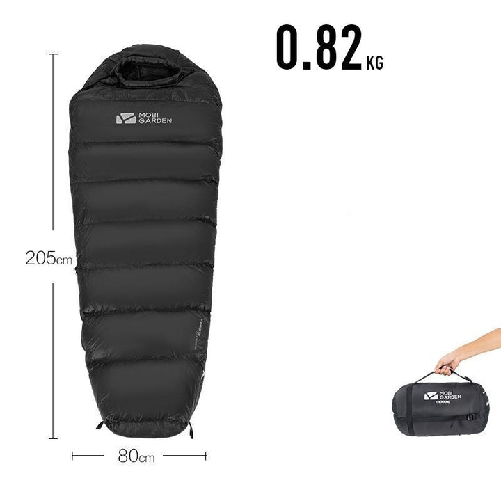 Sac de couchage momie duvet – chaud, compact et léger