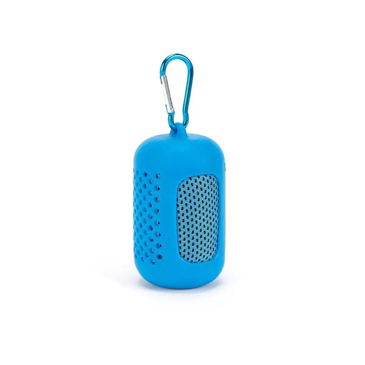Serviette rafraîchissante microfibre + étui silicone