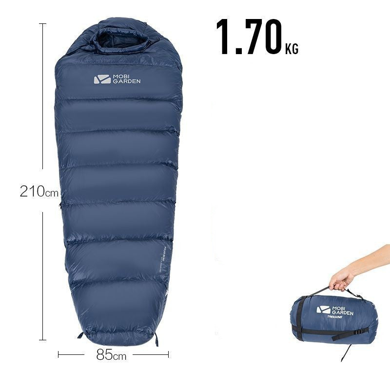 Sac de couchage momie duvet – chaud, compact et léger