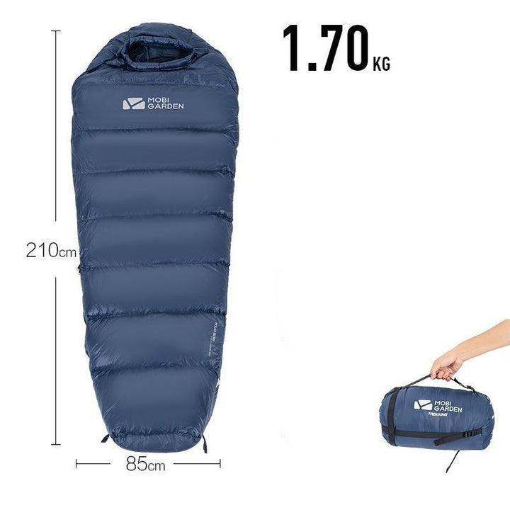 Sac de couchage momie duvet – chaud, compact et léger