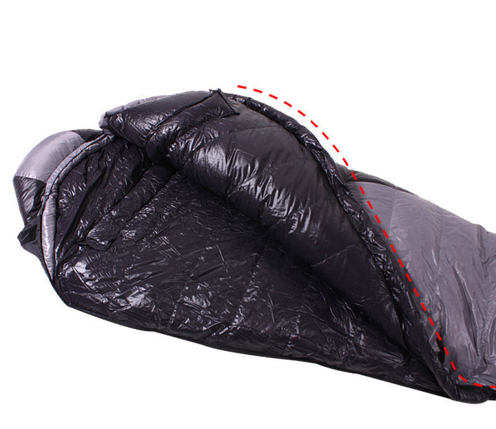 Sac de couchage duvet 800 g 380T, momie 3/4 saisons
