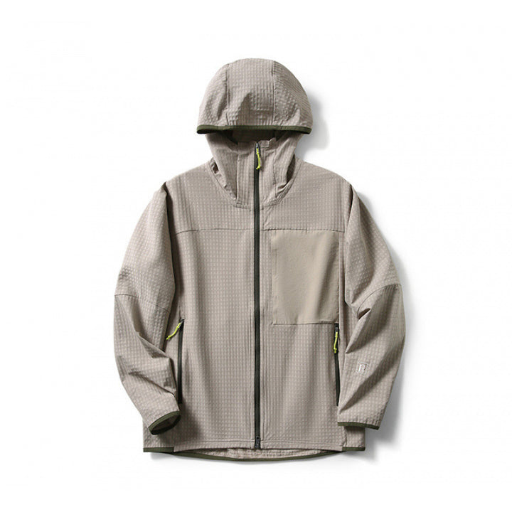 Veste à capuche sport zippée homme, poche poitrine