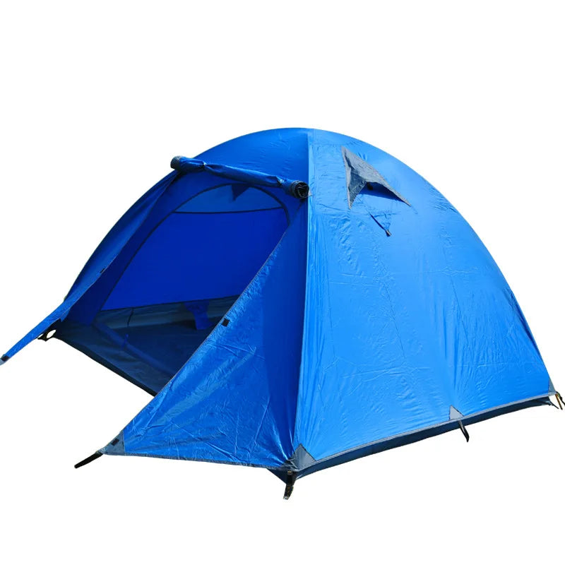 Tente dôme 2 places aluminium, double toit PU3000 étanche